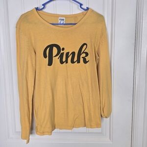 Pink Yellow Long Sleeve Shirt